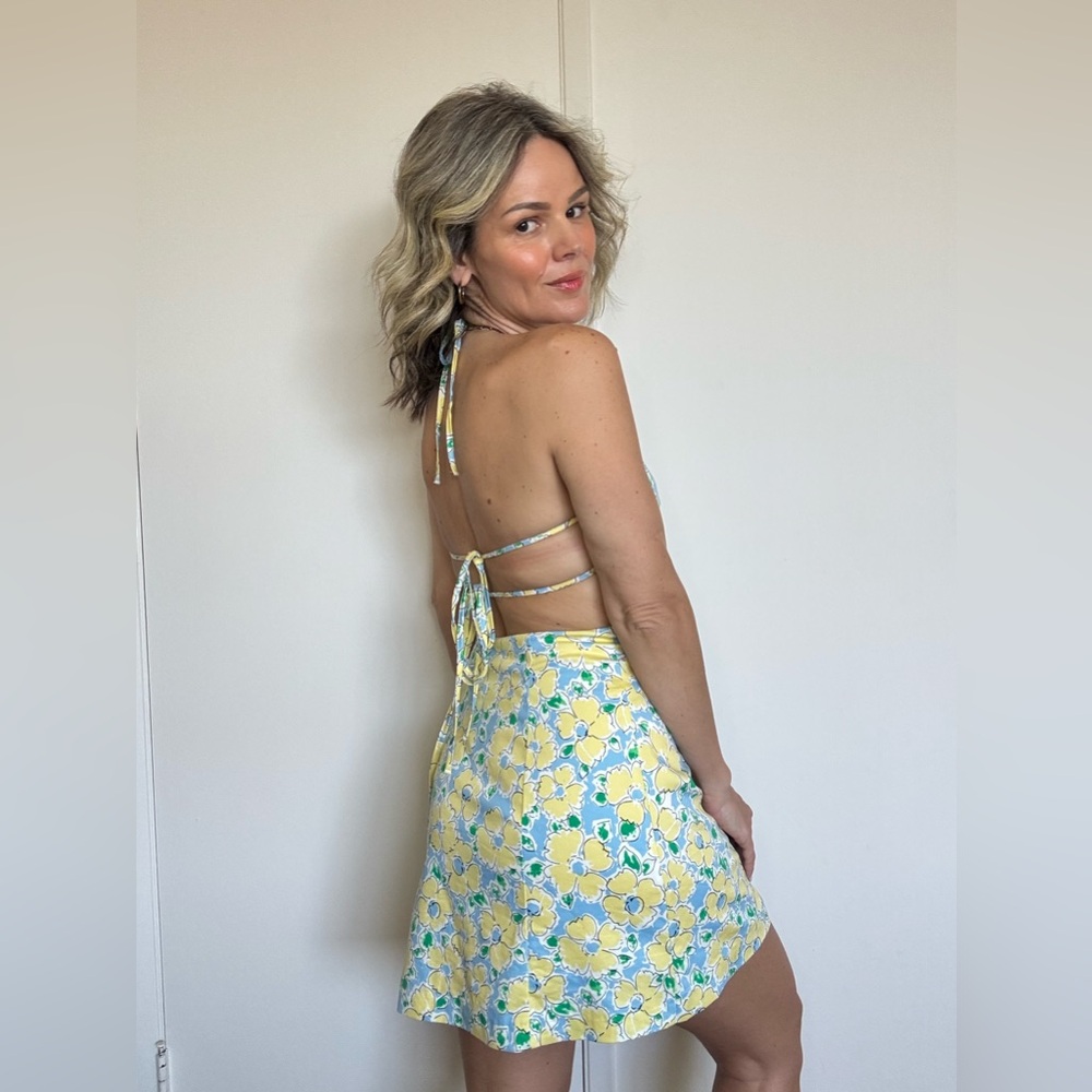 Zara Floral Print Cut Out Dress - Picture 8 of 15